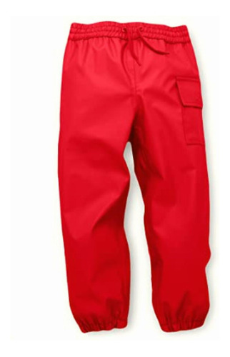 Hatley Pantalones Splash Para Niños, Red, 7 Años