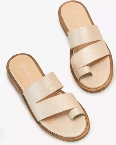 Zuecos Sandales Chatitas De Cuero Heyas Lilita Tipcalzado