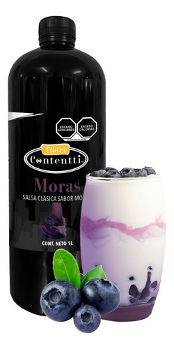 Salsa Clásica Tibiri Contentti Sabor Moras 1 L Topping