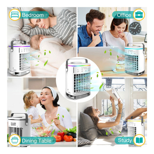 Ventilador De Aire Acondicionado Portátil C 4 En 1 Personal