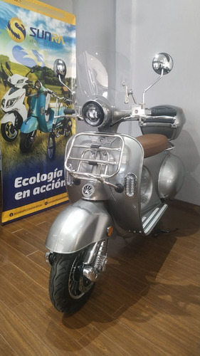 Imagen 2 de 25 de Scooter Electrico Vespa Sunra Litio Moto Electrica Retro