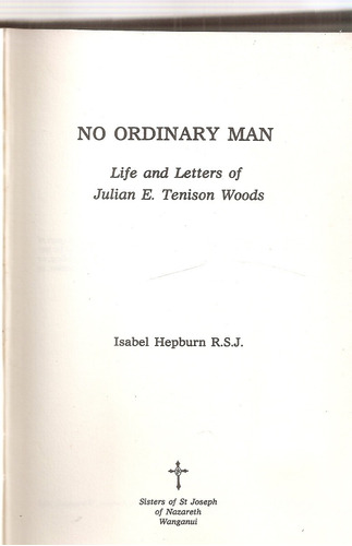 No Ordinary Man - Isabel Hepburn - Sisters Of St Joseph