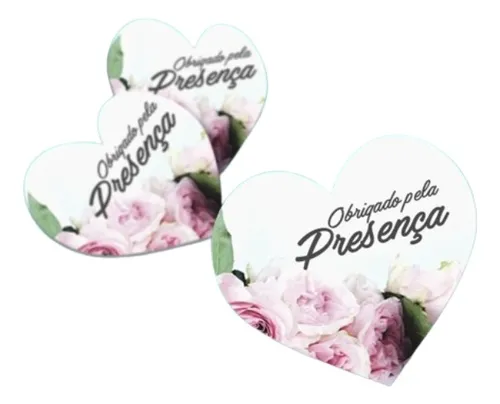 comprar Bolacha De Chopp Para Sublimação - Coração Cartela Com 6 Un