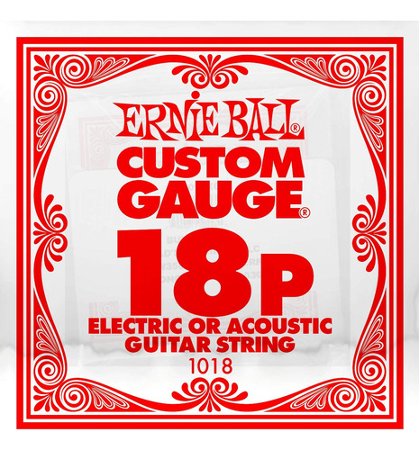 Cuerda Guitarra Electrica Ernie Ball (eb Plain Steel Single)