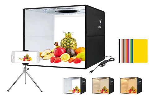 Caja De Luz Para Fotos De 30 Cm Plegable Con Iluminación