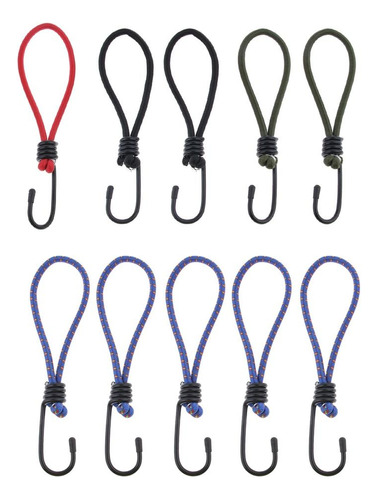 10 Pcs Hook Tie Rope - Gancho De Tiras De Cordón Elástico