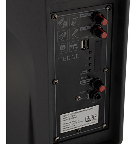 Parlante Portátil 8'' Bluetooth Recargable + Microfono