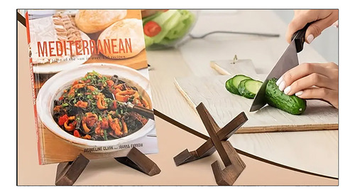 Rack De Receitas De Restaurante Reading Solid Wood Rack Lazy