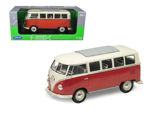 Combi 1963 Volkswagen T1 Bus 1:18 Welly Nex  12531-w
