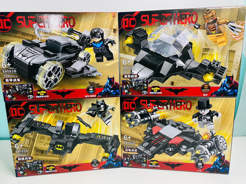 Super Hero Batman Navez Tipo Lego 4 Pack