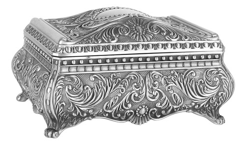 Joyero De Metal Rectangular Joyero Vintage Para Mujeres Y
