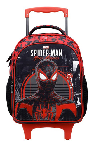 Mochila De Carrinho Homem Aranha Preta Xeryus