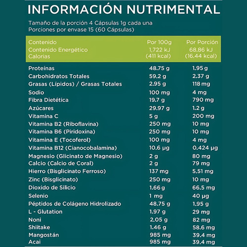 Oxidim De Aleria - Concentrado De Nutrientes Y Antioxidantes Sabor Sin sabor