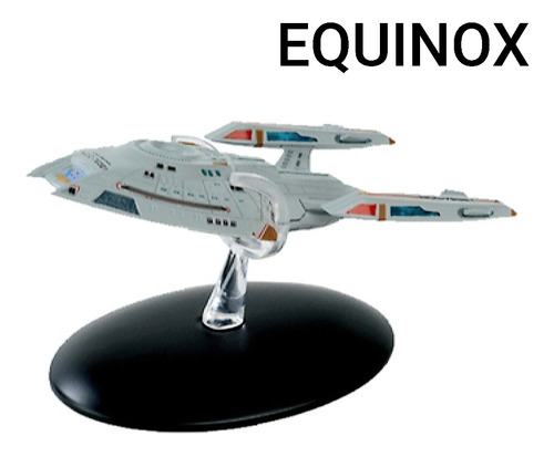 Nave Estelar Equinox Ncc-72381 De 13x6 Cm Metal Nueva C/rev.