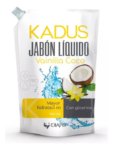 Jabón Líquido Kadus Vainilla Coco 900 Ml.