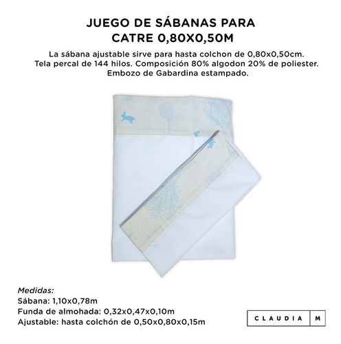 Sabanas Cuna Colecho Catre Mini Cunita Para Bebes 3 Piezas