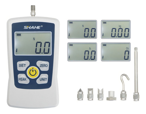 Dinamometro Digital Medidor Fuerza Empuje Traccion 20n 2kg
