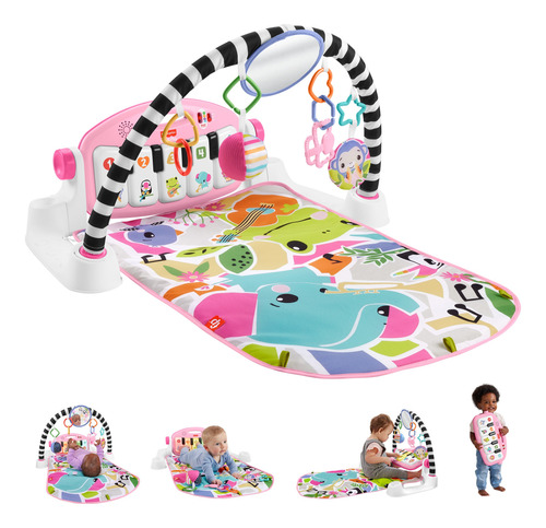 Fisher-price Piano Pataditas Musicales Brilla Y Crece Rosa