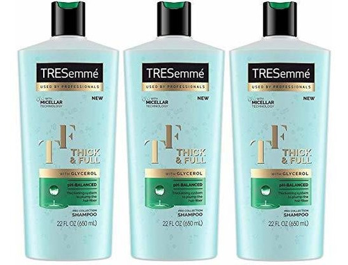 Tresemme Champú Grueso Y Completo 22 Onzas (650 Ml) (3 Pack)