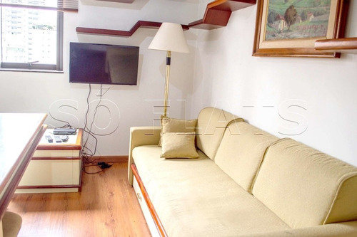 Imagem 3 de 15 de The Plaza - Flat Próximo A Av Paulista 1 Dormitório 45m² Com Sacada - Sf32560