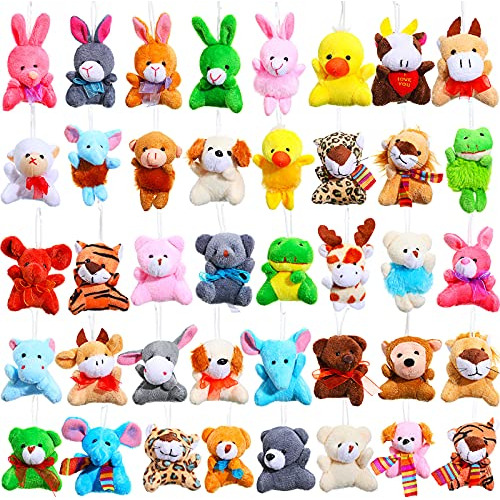 40 Piezas Mini Plush Animals Juguetes Animal Plush Toys Stuf