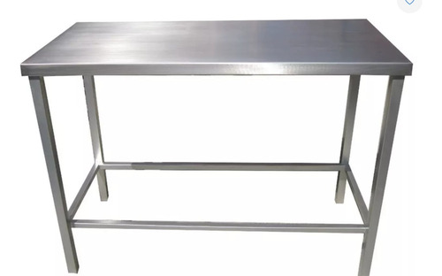 Mesa De Trabajo Cuadrada En Acero Inox