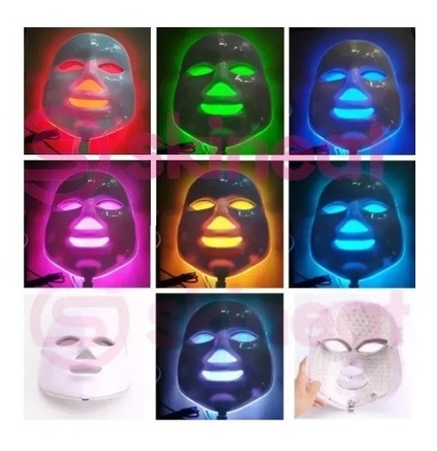 Imagem 7 de 7 de Máscara Fototerapia Led 7 Cores Tratamento Facial