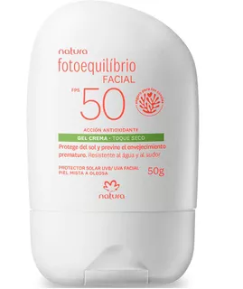 Natura Gel Protector Solar Facial Fps 50 Toque Seco