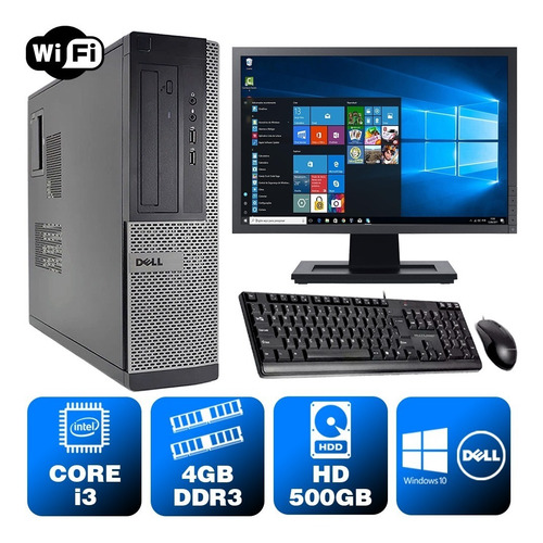 Imagem 5 de 9 de Desktop Escritório Dell Optiplex Int I3 2g 4gb 500gb Mon19w