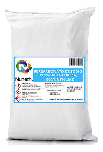 Percarbonato De Sodio Puro Nuevo 25 K Garantizado