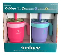 Comprar Set Termos Vasos Reduce Para Niños 2 Piezas 414 Ml Rosa Y Morado