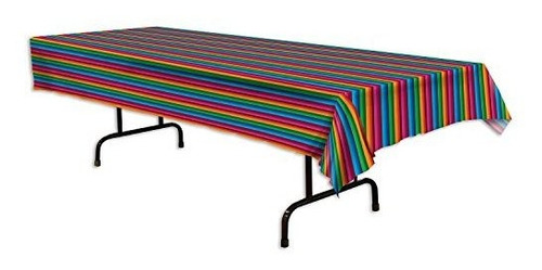 Beistle 58225 Cubierta De Mesa Fiesta, 54  X 108 , Multicolo