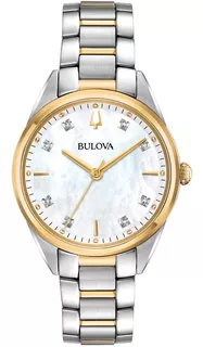 Reloj Bulova Sutton Diamond 98p184 Original Dama