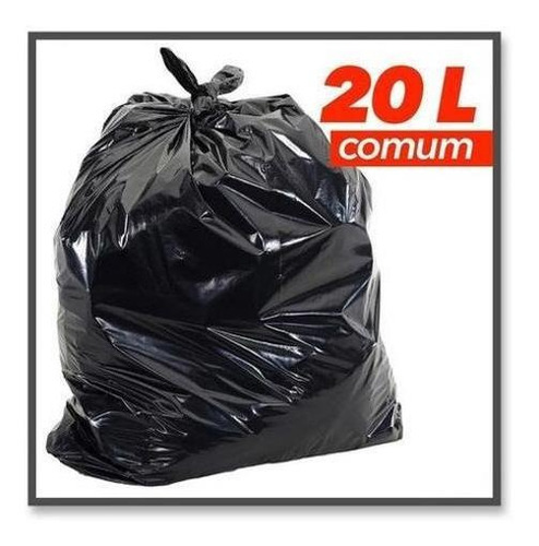 Saco Lixo 20 Litros Comum 100 Unidades