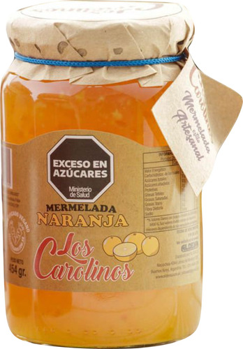 Mermelada Artesanal Naranja Los Carolinos X480gr 