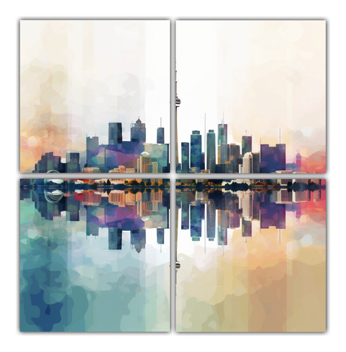 160x160cm Lienzo Inspirador Modernidad: Skyline De Toronto
