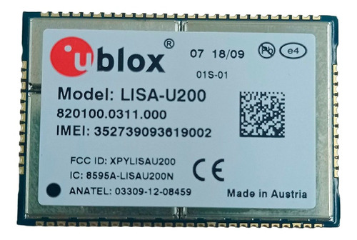 Modulo Celular Hspa Gsm Hspa 6 Band Gsm Quad Band Lisa-u200