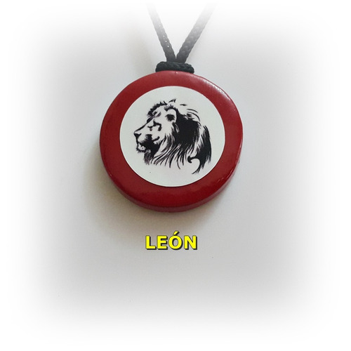 Colgante De Porcelana Fría 3.8 Cm - León