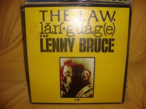 Vinilo Lenny Bruce Language Y Lenny Bruce The Law Si2