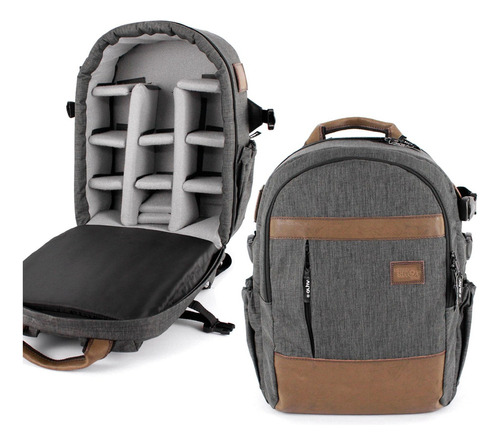 Mochila Grande Camera Notebook Optibag G Onix