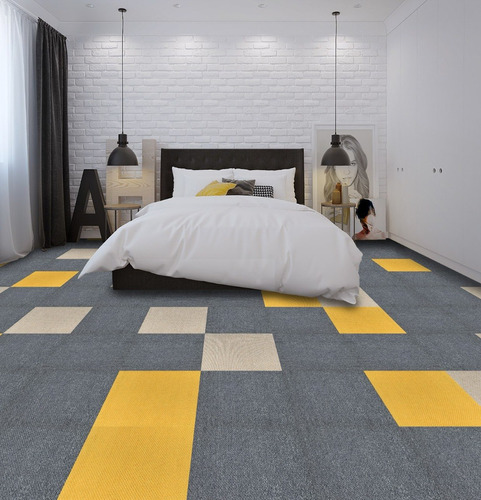 Alfombra Modular Amarillo Varios Colores Forme Su Tapete! 