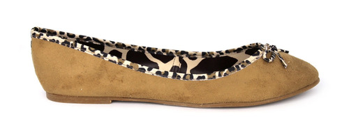 Flats Animal Print Camel Dama Super Cómodos 24mx C35