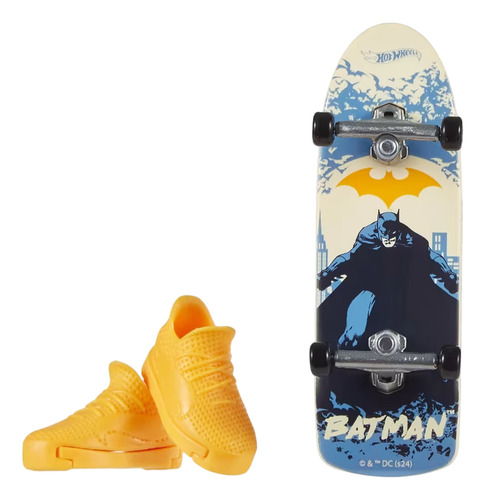 Hot Wheels Skate Dc: Patineta A Escala - Batman Hueso