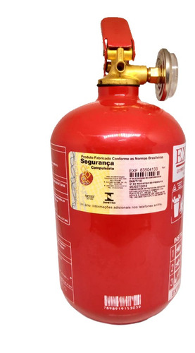 Imagem 3 de 5 de Extintor Abc Automotivo 1kg C/ Suporte Gordinho/bujão