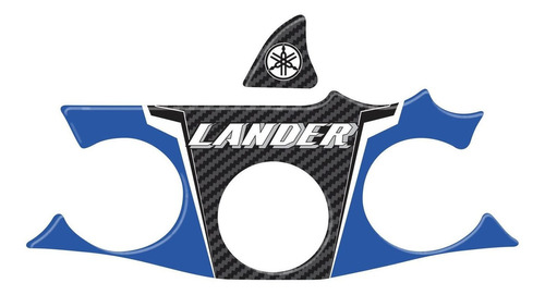 Protetor Mesa Yamaha Xtz Lander Ano 2020 Adesivo 3 M Cor Preto e Azul
