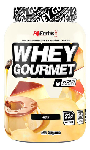 Whey Protein Gourmet 900g - Fn Forbis - Proteina Sabor Pudim