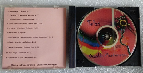 Cd Oswaldo Montenegro Telas Mpb Só Para Colecionadores 2001 (Usado)