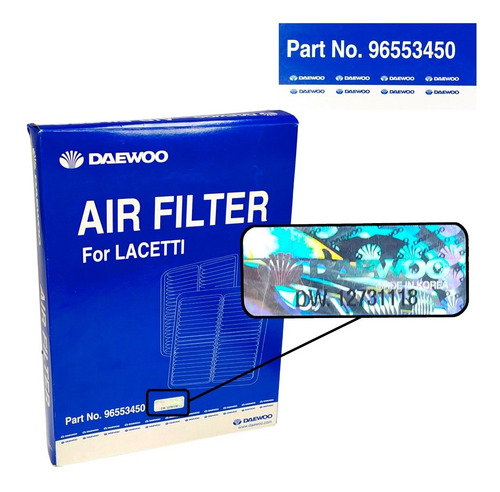 Imagen 5 de 7 de Filtro Aire Motor Optra 2008 2009 2010 Desing Original