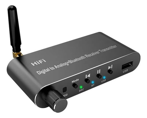 Receptor De Audio Bluetooth A05 Dac Transmisor Óptico Coaxia