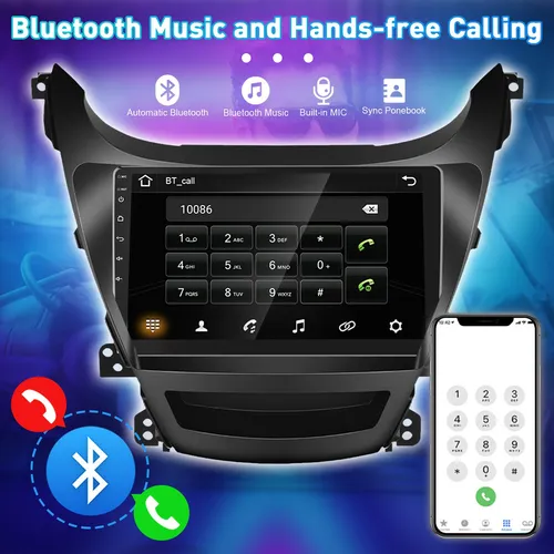 Qp Estéreo De Coche Android 10.0 Para Hyundai Elantra